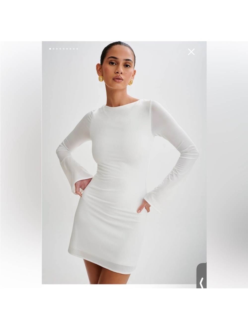 Meshki Tarna Slinky A-Line Mini Dress
